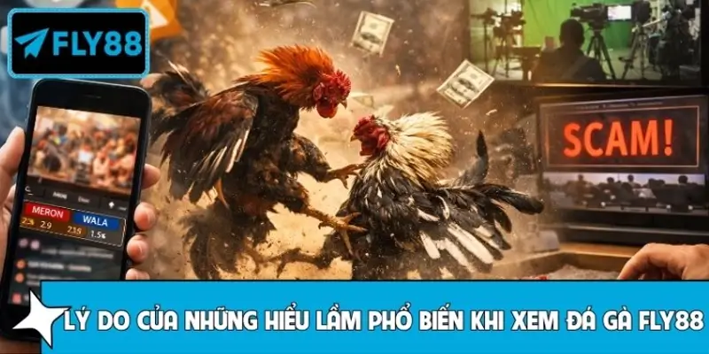 Hiểu lầm phổ biến khi xem đá gà FLY88 nguyên nhân do đâu?