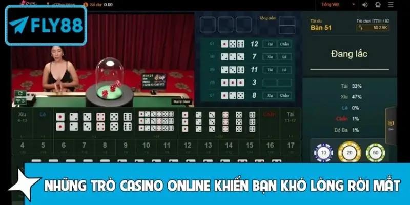 Những trò casino online khiến người chơi khó lòng rời mắt Những trò casino online khiến người chơi khó lòng rời mắt