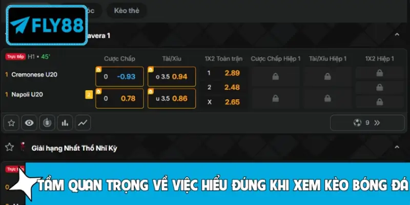 Tầm quan trọng về việc hiểu đúng khi xem kèo bóng đá Tầm quan trọng về việc hiểu đúng khi xem kèo bóng đá