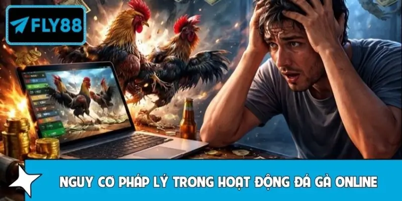 Tổng hợp rủi ro khi theo đá gà online xét về pháp lý